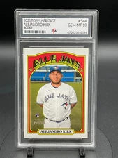 2021 Topps Heritage Alejandro Kirk RC Rookie Toranto Blue Jays GEM MINT PTA 10🔥