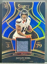 2025 Panini Select Jaylin Noel Draft Selections Blue Prizm (RC, MEM)
