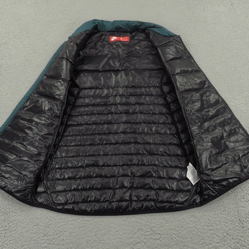 Nike Vest Men Medium Teal Down Insulated Puffer Quilted Olympic Sportswear NBC - Picture 5 of 12