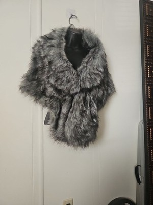 Shawl Tops For Women Winter Grey End Black One Size 
