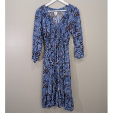 Japna Dress Midi Boho Breezy Fairy Cottage Coastal Prairie Feminine - Size M
