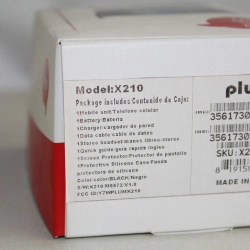 Smartphone Raro Vintage Plum SYNC X210 Negro Desbloqueado Doble SIM En Caja Foto 3 de 4