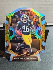 2020 Panini Select Light Blue Prizm Die Cut Rookie RC #81 Anthony McFarland Jr.