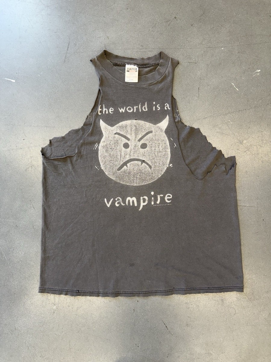 1996 Vintage Smashing Pumpkins The World Is A Vampire Cut Off Tee