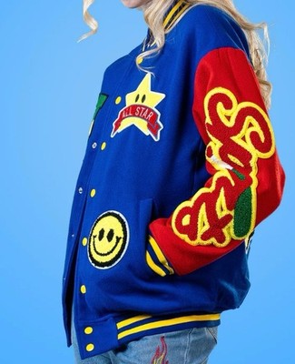 Play Cool varsity basketball jacket bomber coat NWT size L PriceIncludesUS Tarif