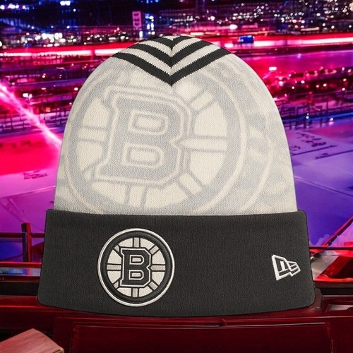 New Era Boston Bruins Knit Beanie Cap Cuff Skull Mütze NHL Eishockey Pastrnak