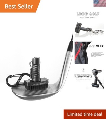 Mini Golf Club Brush, Portable Golf Club Cleaner with Quick-Release Magnet & ...