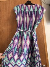 Forever21 Short Dress Purple Pink Turquoise Colors Size M with pockets 