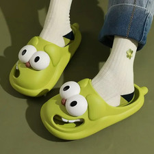 Tongue Kiss Slippers Big Eye Dog Slippers,Cute Funny Big Eye Dog Fun Cartoon Pac