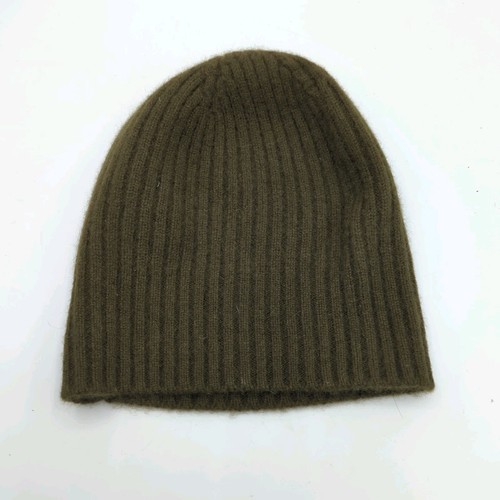 Jenni Kayne Damen Strick 100% Kaschmir Beanie Mütze Olivgrün One Size - Bild 5 von 8