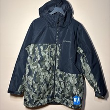 Columbia Omni-Tech Coreshot Camo Hooded Jacket Mens L Waterproof NWT