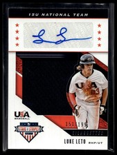 2019 Panini Stars & Stripes #USA-CI Luke Leto Signatures Jerseys #/199 MEM