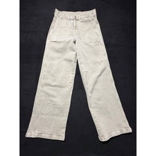 American Eagle Outfitters Wide Leg Cargo Pants Light Gree Women's Size