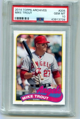 MIKE TROUT 2014 TOPPS ARCHIVES SP PSA 10