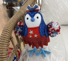 Featherly Friends Target Sun Squad Patriotic Bird Red White and Blue Girl