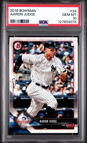 PSA 10 2018 Bowman Aaron Judge #24 New York Yankees GEM MINT