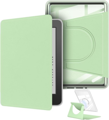 360° Rotating Kindle Case, Detachable Magnetic Stand, Clear Back - Bild 39 von 70