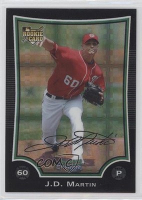 2009 Bowman Draft Chrome X-Fractor 84/199 JD Martin #BDP11 0q3