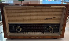 Vintage 1961 Allegro Hi-Fi 5183 W Tube Radio Stereo Telefunken- Not Tested