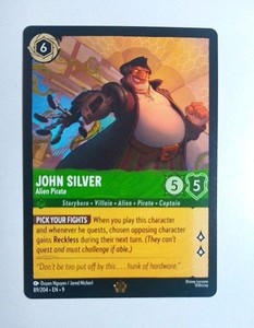 Disney Lorcana Fabled - John Silver - Alien Pirate - 89/204 Legendary