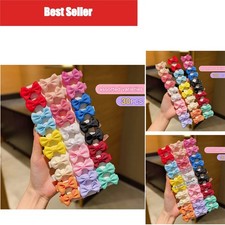 30 Pcs Random Color Bow Hair Clips for Women Girls Daily Hair Accessories