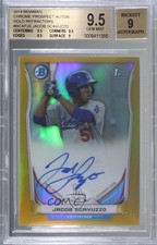 2014 Bowman Prospect Chrome Gold Refractor 43/50 Jacob Scavuzzo BGS 9.5 Auto 7i2