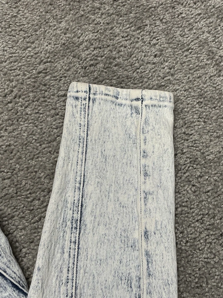 Mono con tirantes de mezclilla vintage para mujer azul medio lavado ácido claro años 90 LA Blues Foto 4 de 4