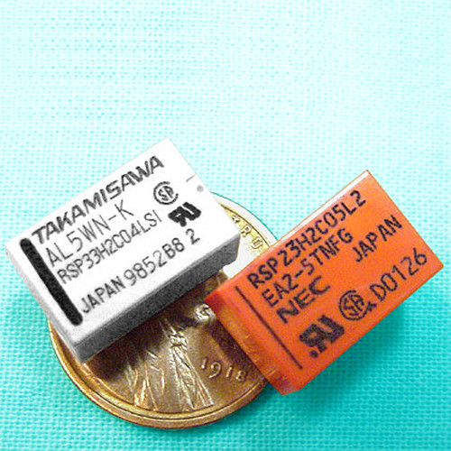 (10) Mini LATCHING Signal RELAY ● 5 Volt Coil 2 Functional Types * USA SELLER *