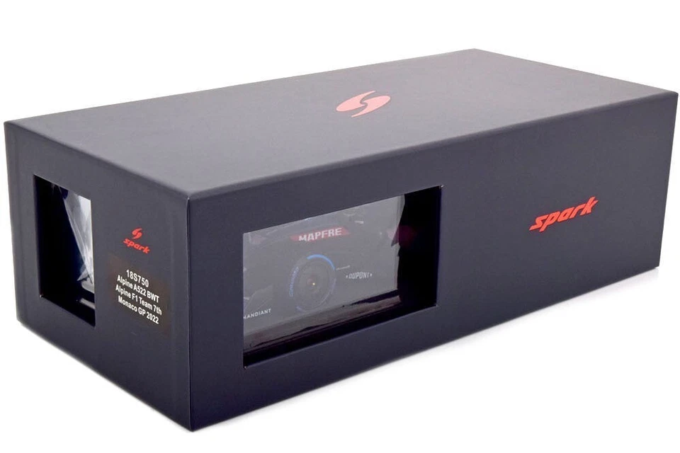 2022 Alpine A522 #14 7th Monaco GP Fernando Alonso in 1:18 scale Spark - Image 3 of 3