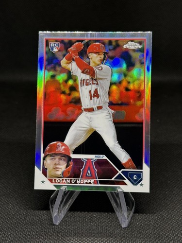 2023 Topps Chrome Logan O'Hoppe Rookie Refractor #188 Los Angeles Angels - Bild 1 von 3