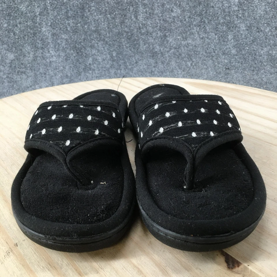 Istoner Slippers Womens 7.5-8 Flip Flop Thong Black Toe Post Comfort Slip On - Image 4 of 4