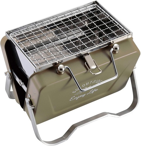 JAPAN Captain Stag Foldable Barbecue Grill V-Type Tabletop Grill B6 Type UG-78 - Picture 18 of 20