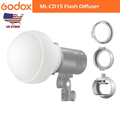 US Godox ML-CD15 Flash Diffuser Dome Kit Fr AD100 AD200 V1 V860III ML30 AD400pro