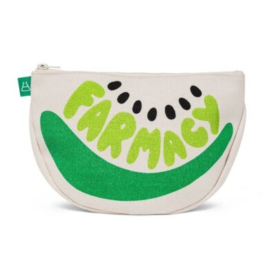Farmacy Fruit Slice Essentials Pouch make up cosmetic tech bag organizer canvas