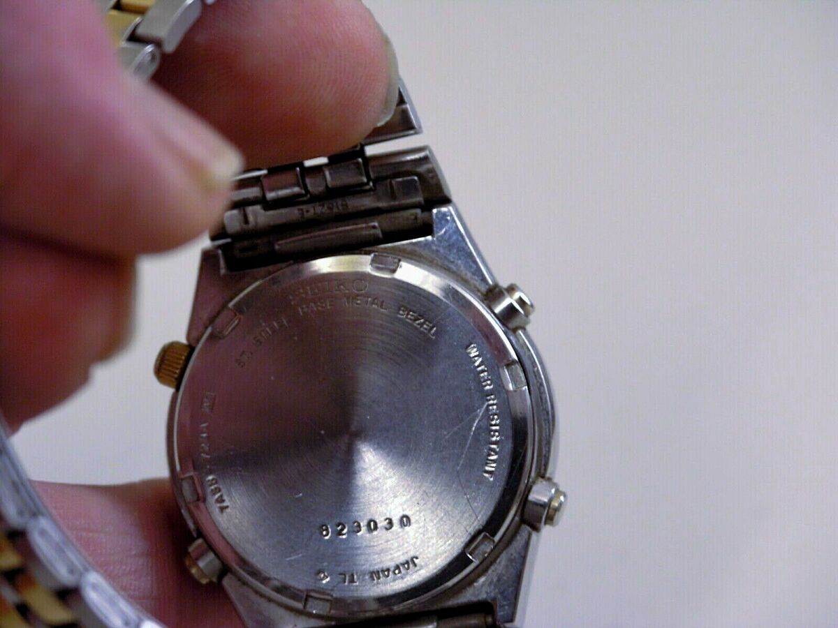 Vintage Seiko Gent's 1980s Chronograph Quartz 7A38 728A Vintage Seiko Gent's 1980s Chronograph Quartz 7A38 728A