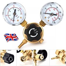 Argon CO2 Bottle Regulator 2 Gauge MIG TIG Welder Gas Pressure Reducer UK