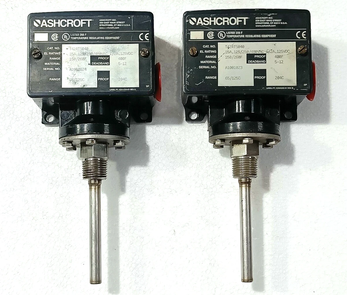 Ashcroft B Series Temperature Switch Temperature Switches, 48 OFF