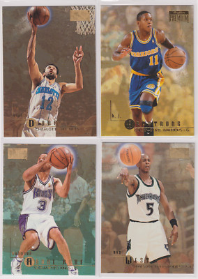 [Lot of 4] 1996-97 Skybox Premium Basketball Cards Base Set Vlade Divac