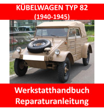 KÜBELWAGEN TYP 82 (VW) WERKSTATTHANDBUCH REPARATURANLEITUNG WEHRMACHT E-BOOK