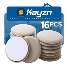 Self-Adhesive Furniture Slider 2.5Inch Self-Adhesive Furniture Moving Pads Ad...