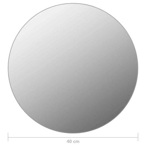Wall Mirror with LED Lights Round Glass vidaXL - Picture 12 of 12
