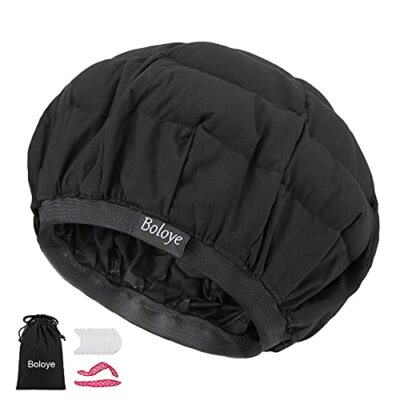 THERMAL HEAT CAP Deep Conditioning Shower Caps Soft Steaming Hair