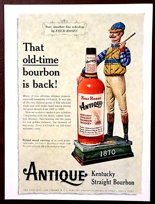 Antique Kentucky Straight Bourbon 1959 Vintage Print Ad
