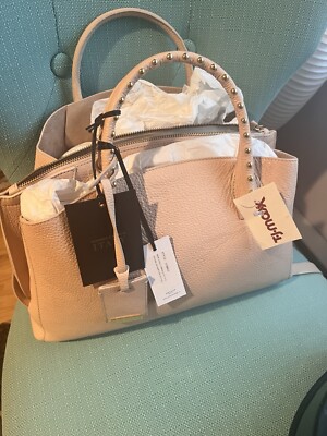 IACUCCI ITALY- Blush Pink/Nude Leather Handbag