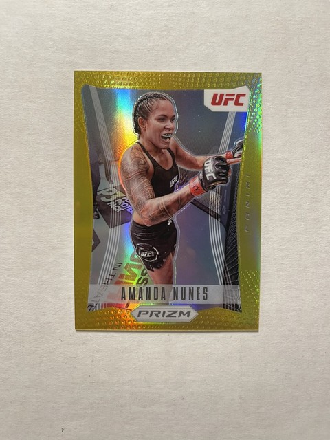 Amanda Nunes 2022 Panini Prizm UFC #20 Flashback 2012 Gold Prizms /10