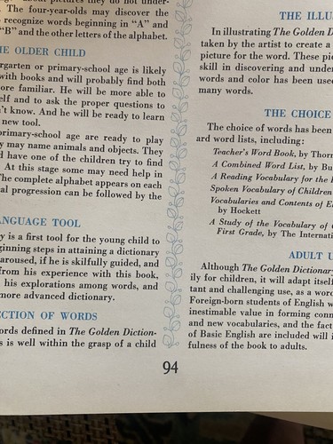 The Golden Dictionary Giant Golden Book 1971 1030 Words 1500 Color Illustrations - Picture 6 of 11