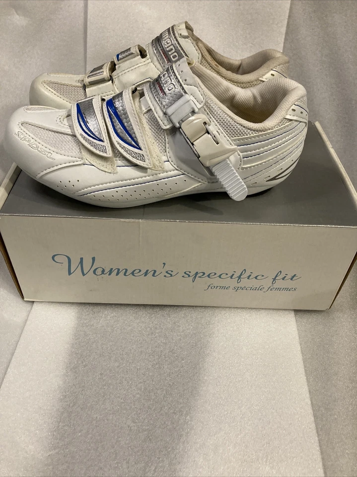 Zapatillas de ciclismo Shimano SH-WR41 39 blancas 3or2 Bolt Road Shoe. Foto 2 de 4