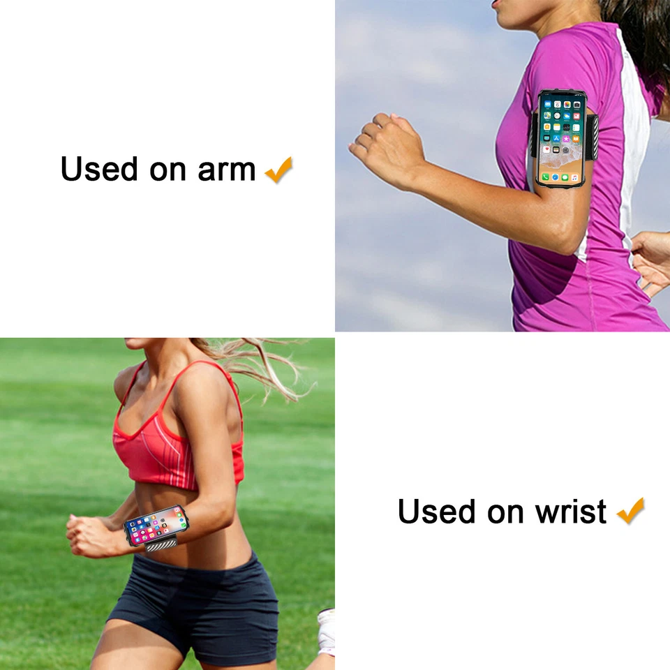 Universal Sport Wristband Arm Band Phone Silicon Holder for iPhone 4.5-6 inch - Image 2 of 4