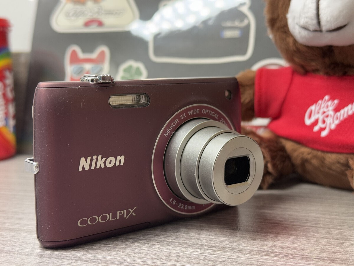 Nikon COOLPIX S4100 14.0MP Digital Camera Plum Excellent 90% New