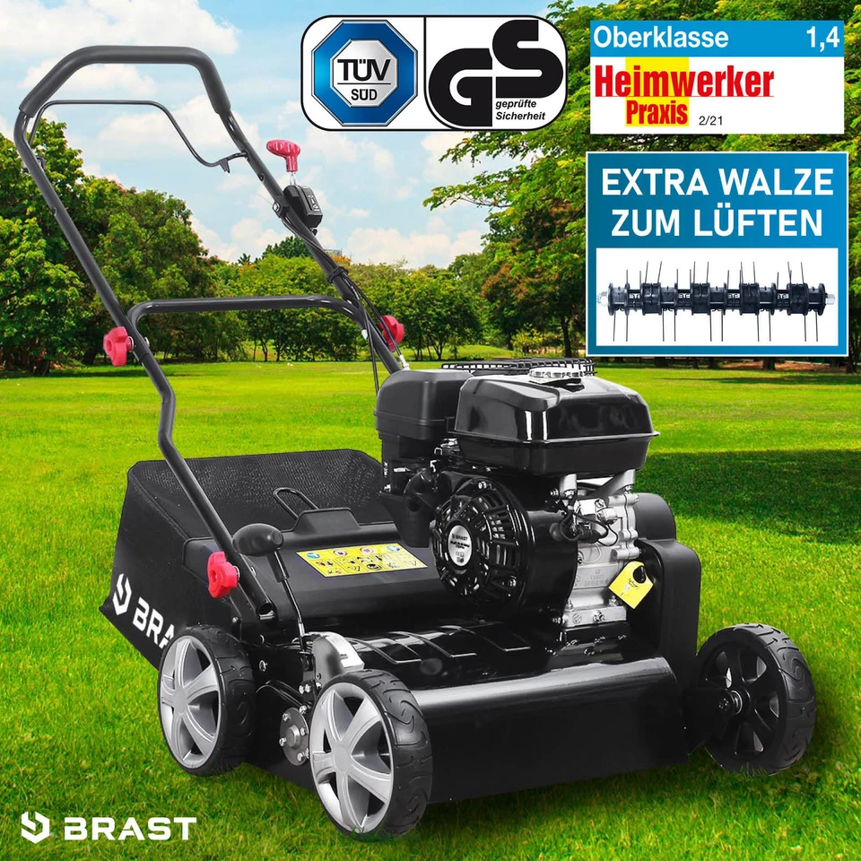 BRAST Vertikutierer Benzin 3,6kW(4,9PS) - 4,5kW(6,12PS) Rasenlüfter 196-212ccm - Bild 3 von 4